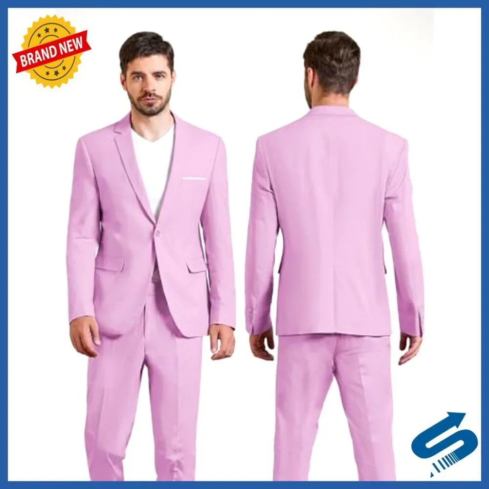 Slim Fit Linen Blend Blazer, Business Casual Sport Coat, Recycled Material